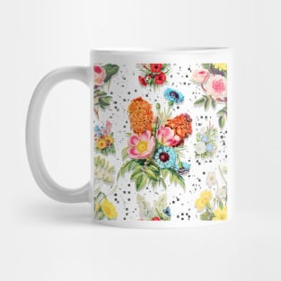 Vintage Flower Power -  Flower Bouquet - Beautiful Flowers Mug